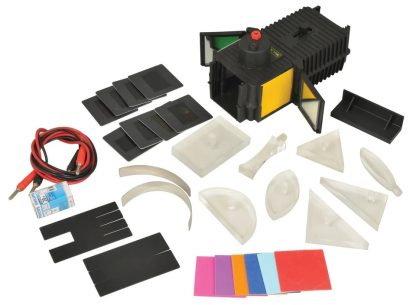 LIGHT AND OPTICS SET WITH RAYBOX
