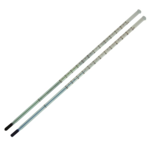 THERMOMETER, `GREENFIL' 203MM LONG, TEMP. RANGE -10 TO 110°C X 1.0