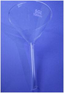 GLASS FUNNEL 75MM (SHORT STEM)